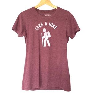 Eddie Bauer Maroon “Take a Hike” Shirt
